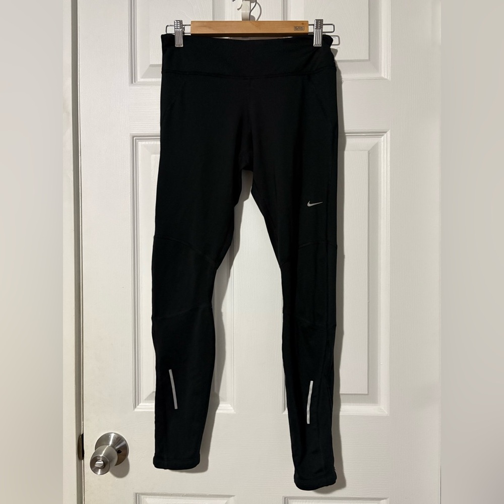 Nike Black Leggings with White Logo